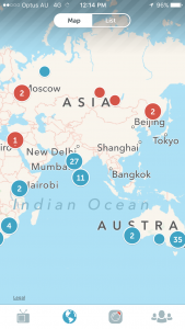Periscope shows you who's online (or was recently) all over the world